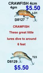  PRINCE CRAW FISH LURES